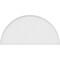 Ekena Millwork Half Round Smooth Architectural Grade PVC Pediment, 78"W x 39"H x 2"P PEDPS078X390HRO00 - alternate 3